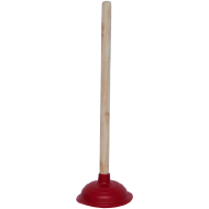 Desfundator chiuveta cu maner lemn si ventuza cauciuc 44 cm, Adison
